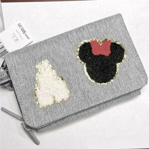 Magical Vera Bradley Crossbody Grey Red White Black Gold Castle & Mouse Patches